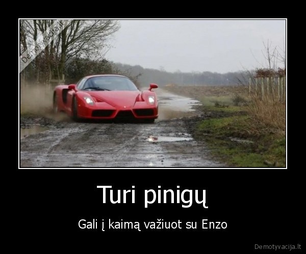 Turi pinigų