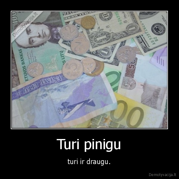 Turi pinigu
