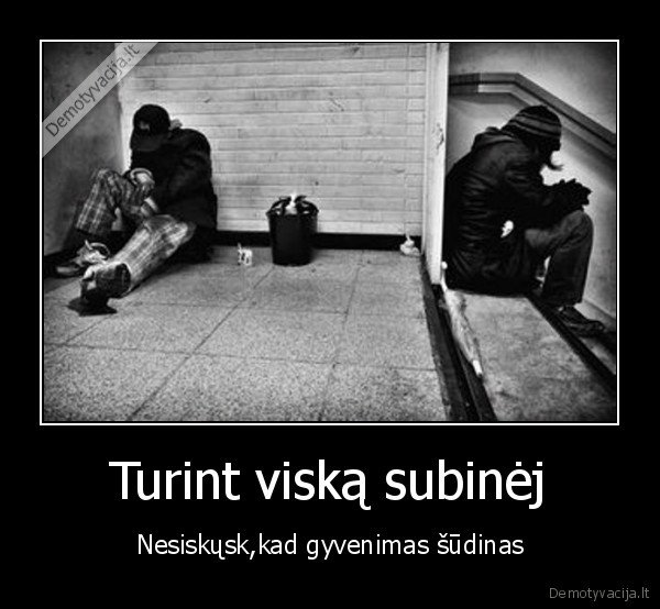 Turint viską subinėj