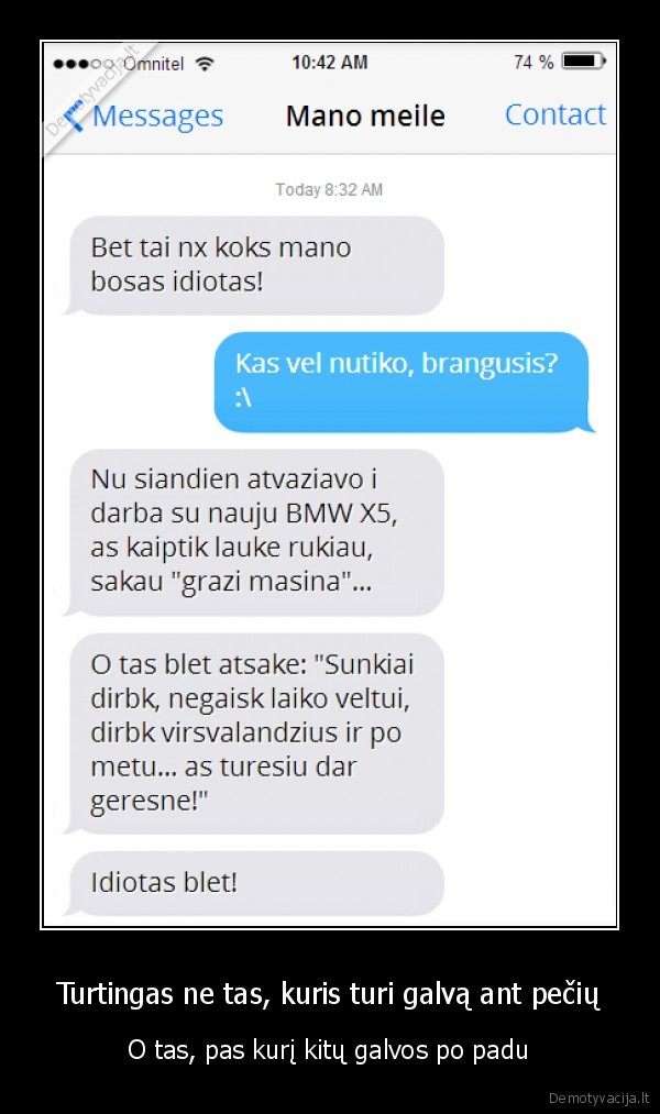 juokinga, sms,sms, vyrui,bosas