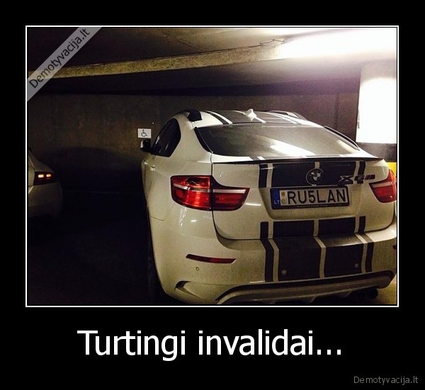 bmw, x6,invalido, vieta