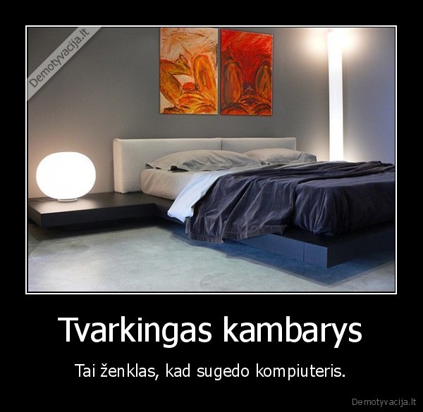 tvarkindas, kambarys, kompiuteris