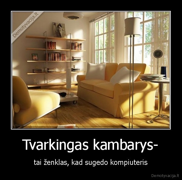Tvarkingas kambarys-