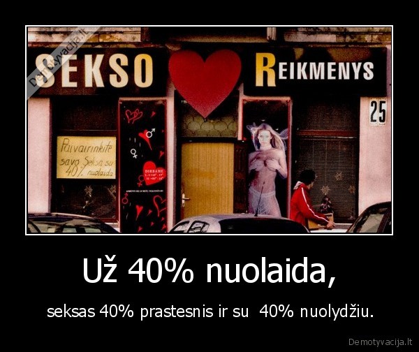 seksas,nuolaida,40