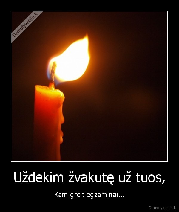 egzaminai,sesija,zvakute