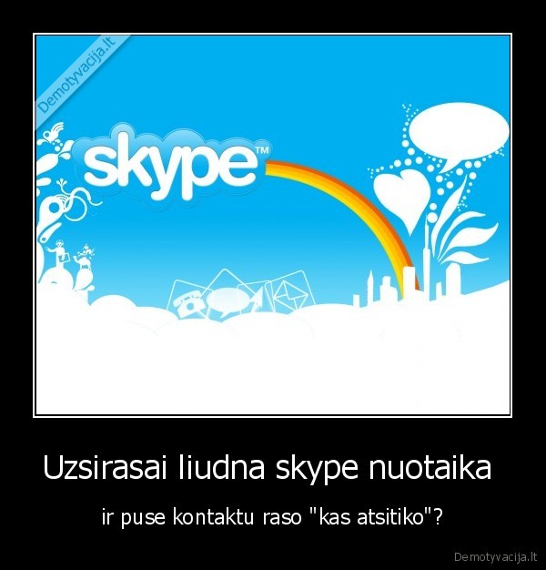 skype, nuotaika