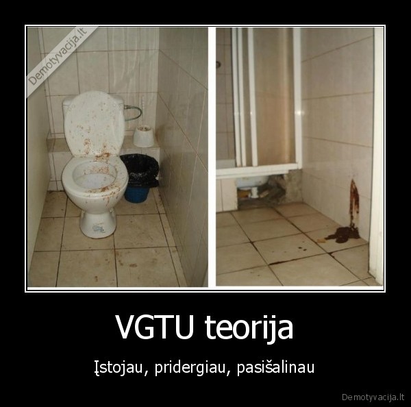 vgtu,toaletai,fekalijos,studentai