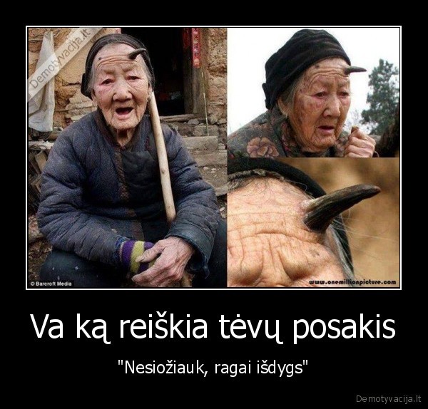 Va ką reiškia tėvų posakis