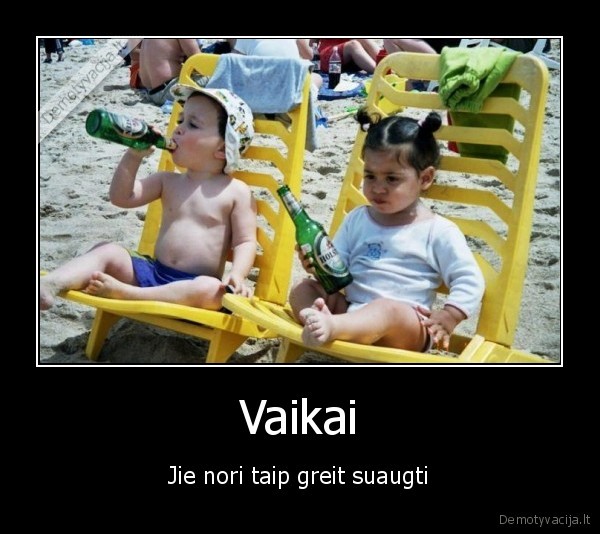 vaikai, geria, aliuka
