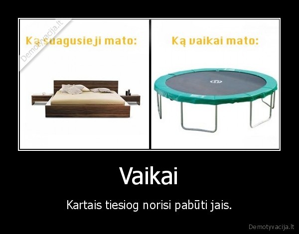 vaikai,sokinejimas, ant, lovos