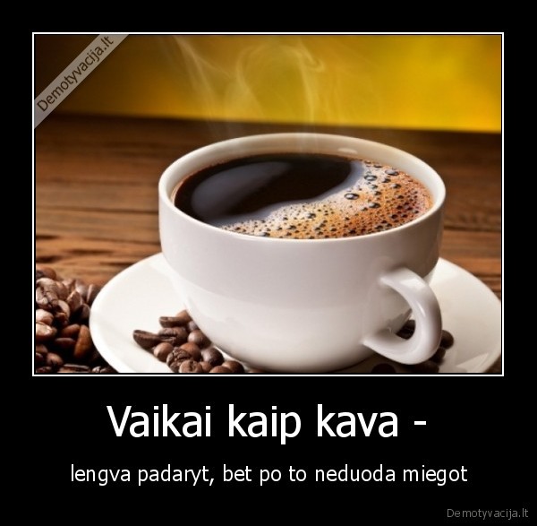 vaikai,kava