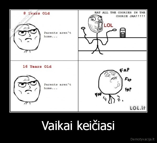 Vaikai keičiasi