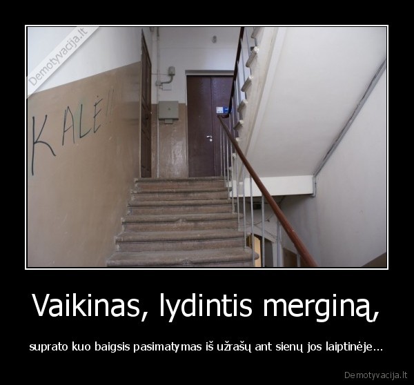 Vaikinas, lydintis merginą,