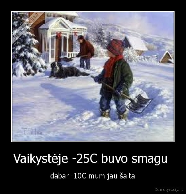 vaikai,ziema