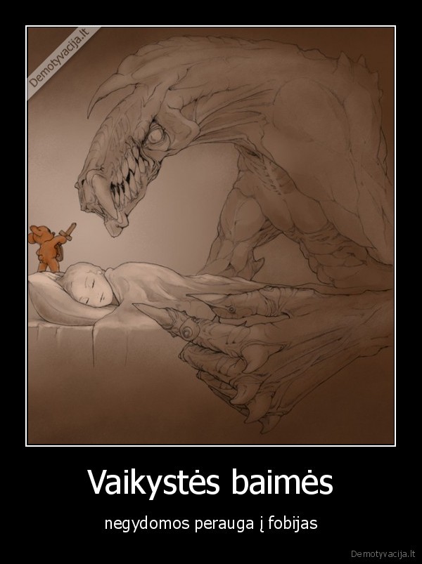 baime,fobija,vaikyste