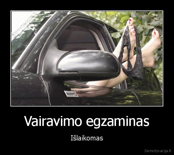 miega, su, egzaminuotoju,seksas, masinoj