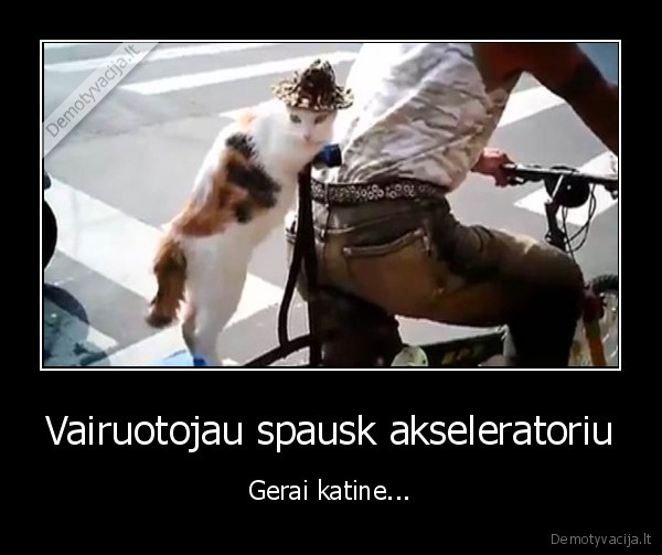 Vairuotojau spausk akseleratoriu
