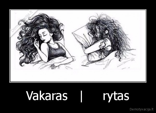 vakaras,rytas