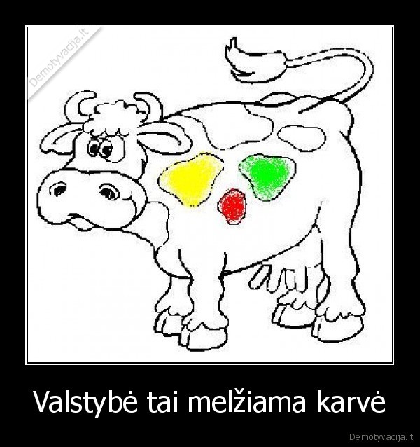 Valstybė tai melžiama karvė