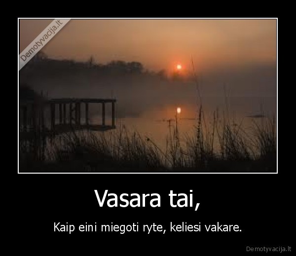 Vasara tai,