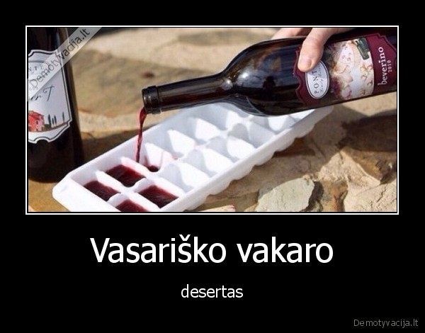 vasara,ledai,vynas