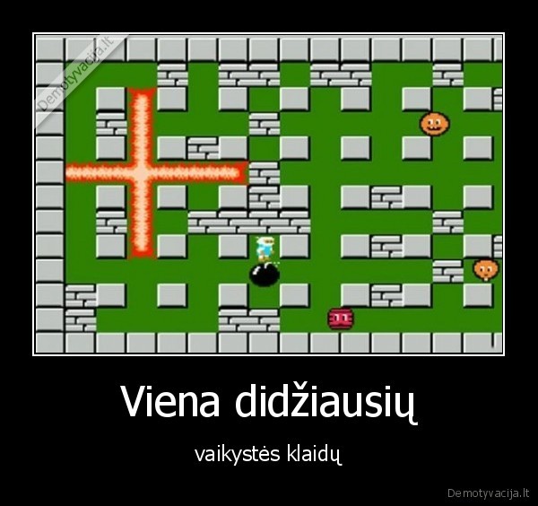 klaida,bomberman