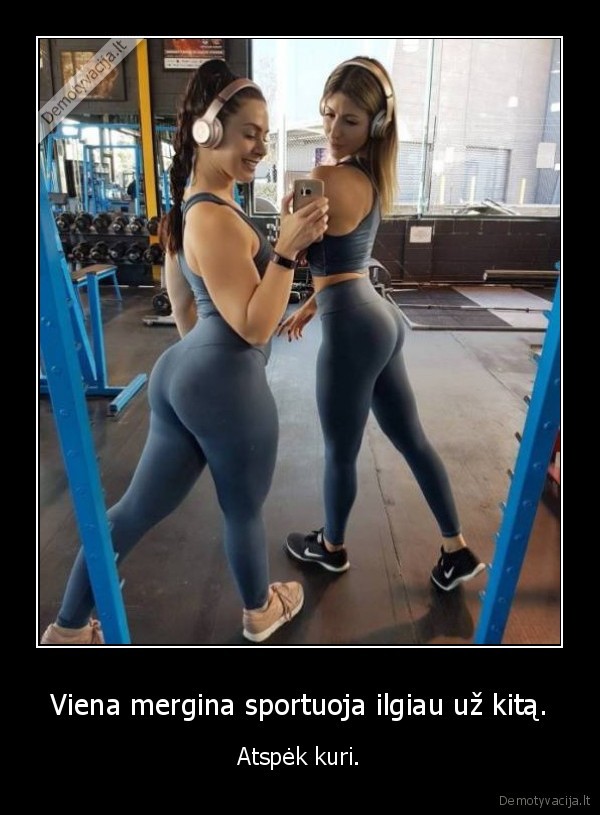 mergina,sportas,uzpakaliukas