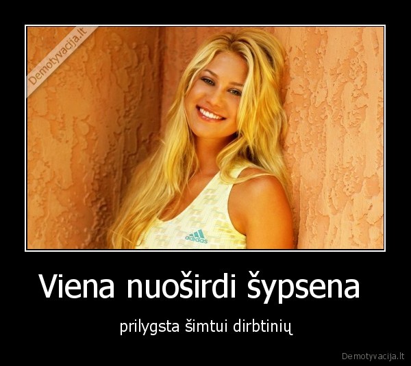 Viena nuoširdi šypsena 