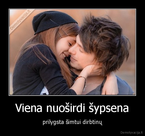 Viena nuoširdi šypsena