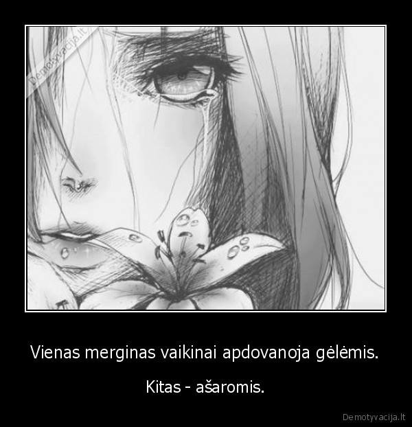 Vienas merginas vaikinai apdovanoja gėlėmis.