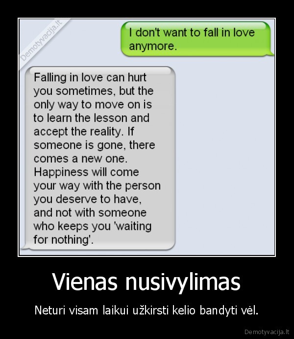 Vienas nusivylimas