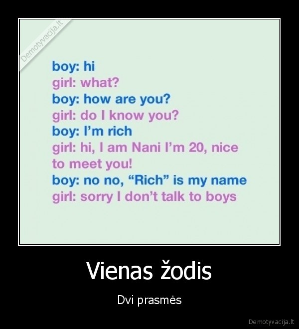 Vienas žodis