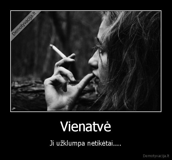 vienatve,mergina