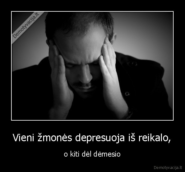 depresija, demesys, vaidyba