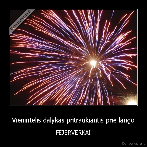 Vienintelis dalykas pritraukiantis prie lango