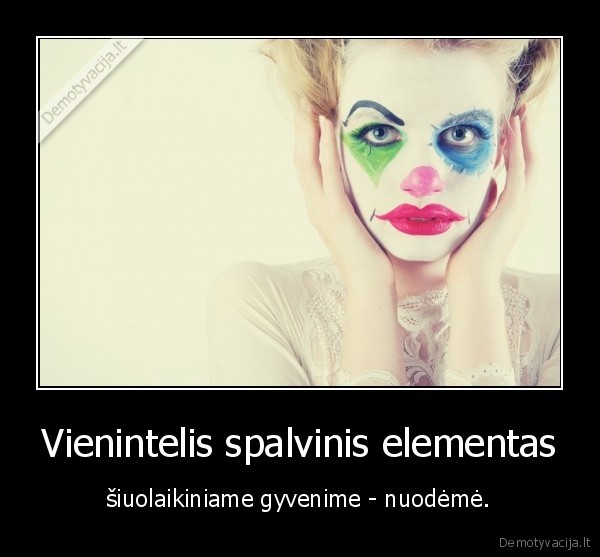 Vienintelis spalvinis elementas