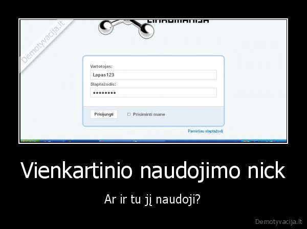 kubilius, nemoka, susikurti, normalaus, nick