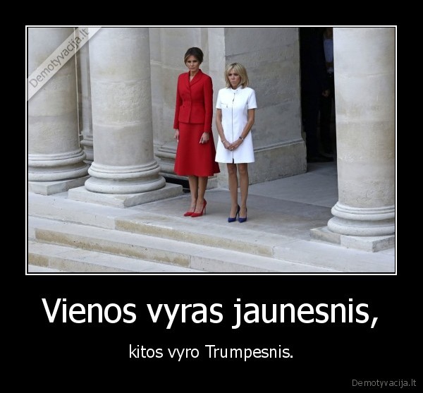 melania,trumpas,macron,zmona