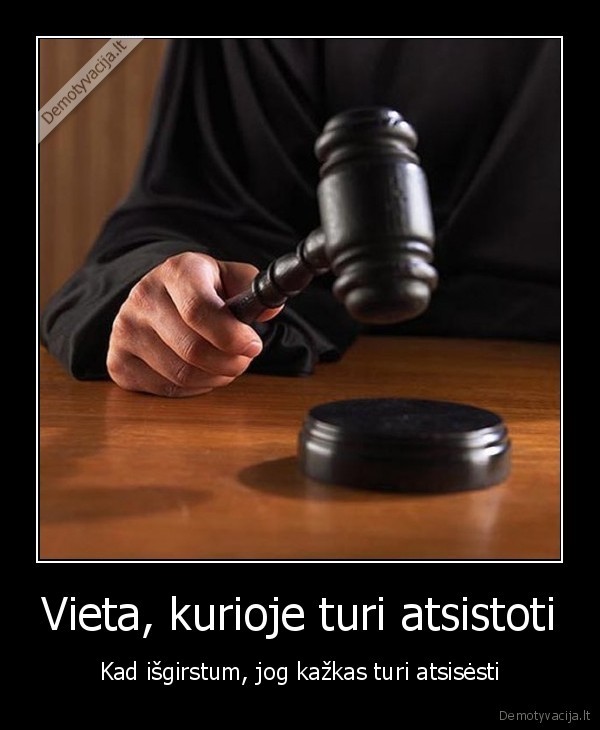 Vieta, kurioje turi atsistoti