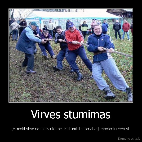 Virves stumimas