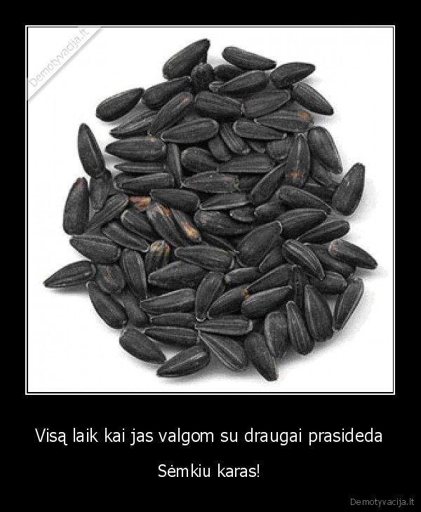 Visą laik kai jas valgom su draugai prasideda