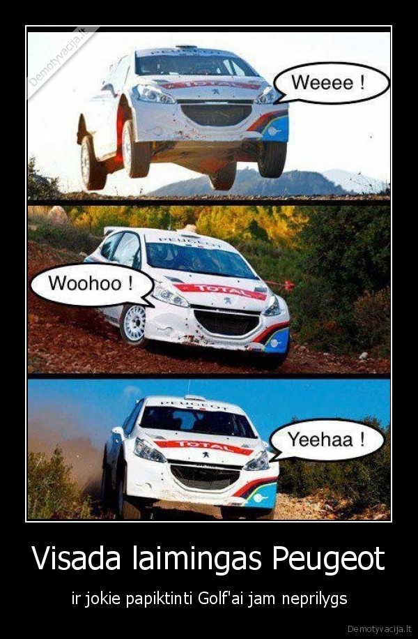 peugeot, laimingas, golf, ralis, rally