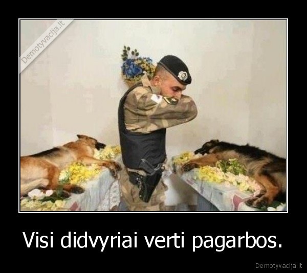 Visi didvyriai verti pagarbos.
