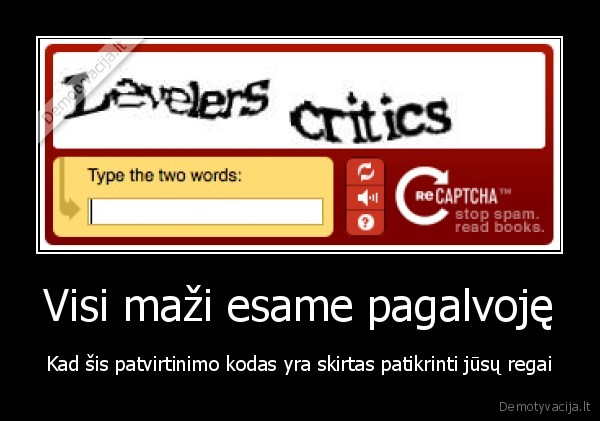 Visi maži esame pagalvoję