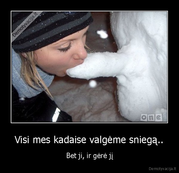 sniegas,mergina,oralinis, seksas,ziema