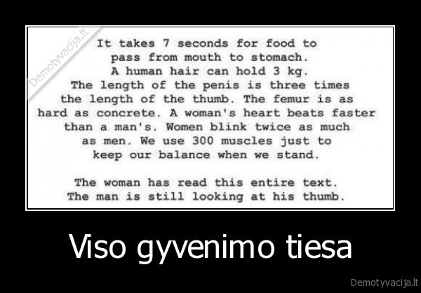 Viso gyvenimo tiesa