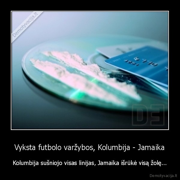 Vyksta futbolo varžybos, Kolumbija - Jamaika