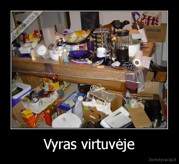 vyras, virtuve, betvarke