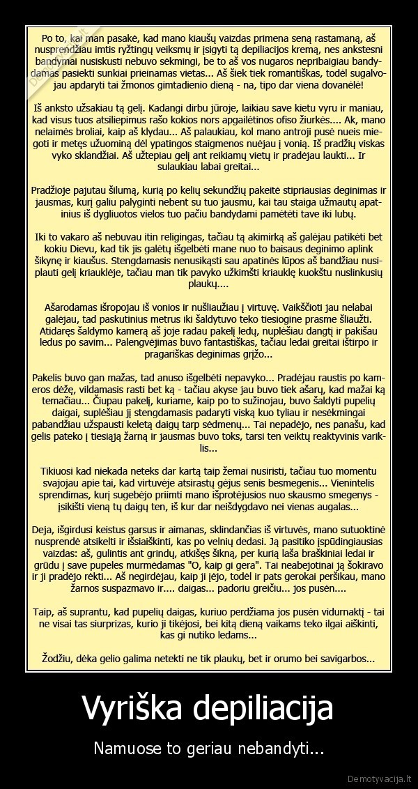 Vyriška depiliacija
