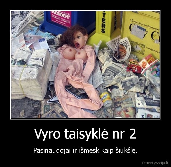 Vyro taisyklė nr 2